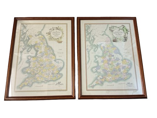 Pair vintage hampton - vintage, maps