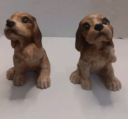 Pair vintage beagle puppy - pair,
