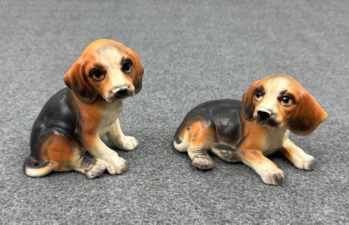 Lefton hand painted - painted, beagle