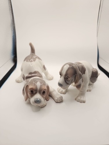 Lladro pair beagle - lladro, puppy