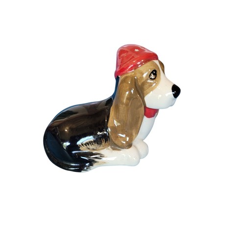 Ceramic basset hound beagle - ceramic,