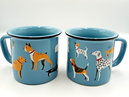 Now designs pair - blue, dog