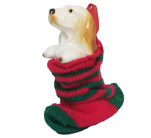 Vtg porcelain beagle figurine - vtg,